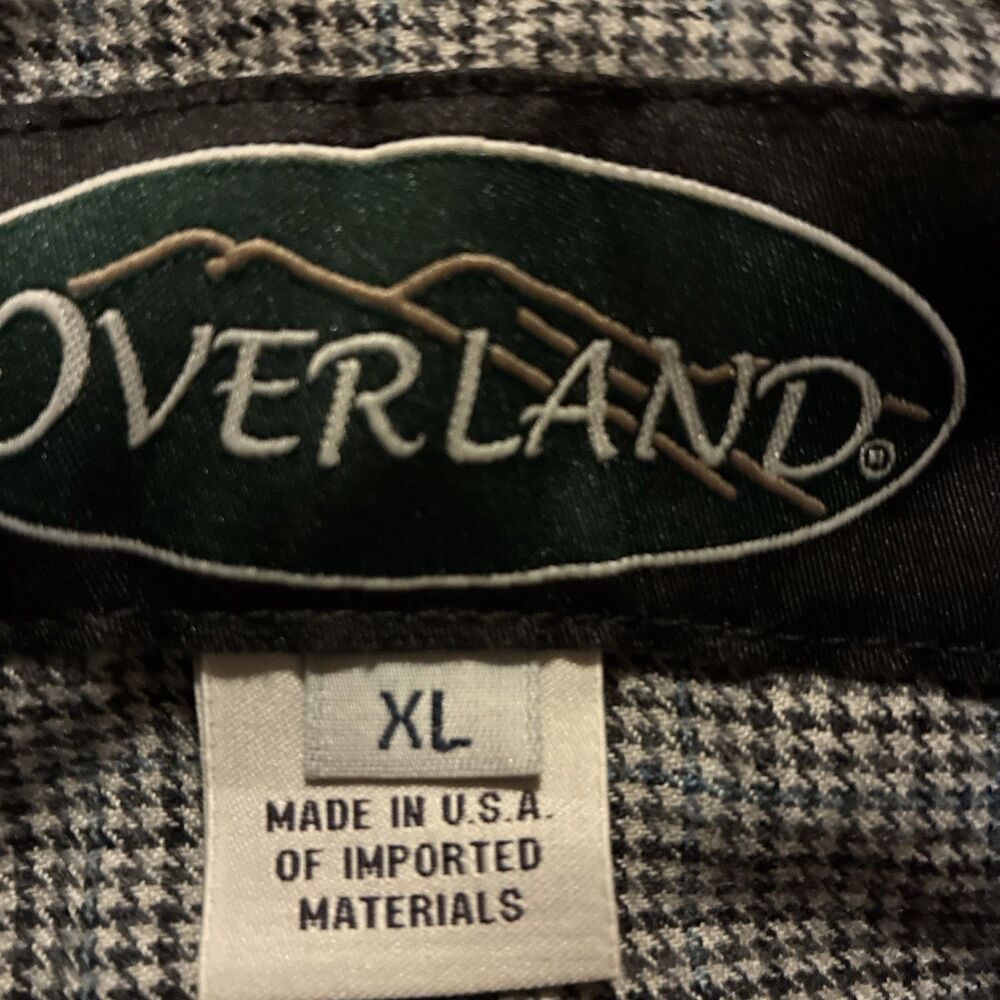 Overland Leather Men’s Black Full Zip Jacket Coat XL Genuine Leather - Picture 3 of 7